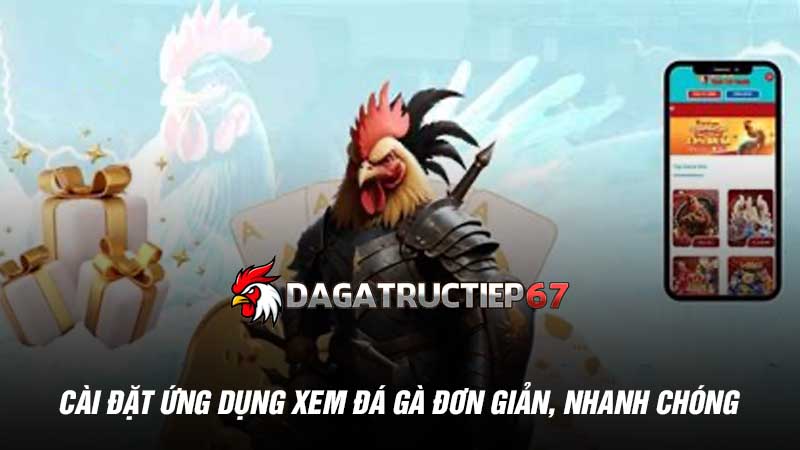 Cài đặt ứng dụng xem đá gà đơn giản, nhanh chóng